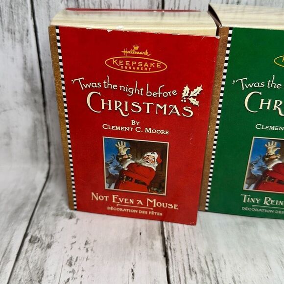 Hallmark Keepsake Ornament Twas the Night Before Christmas set of 3 - Picture 2 of 9